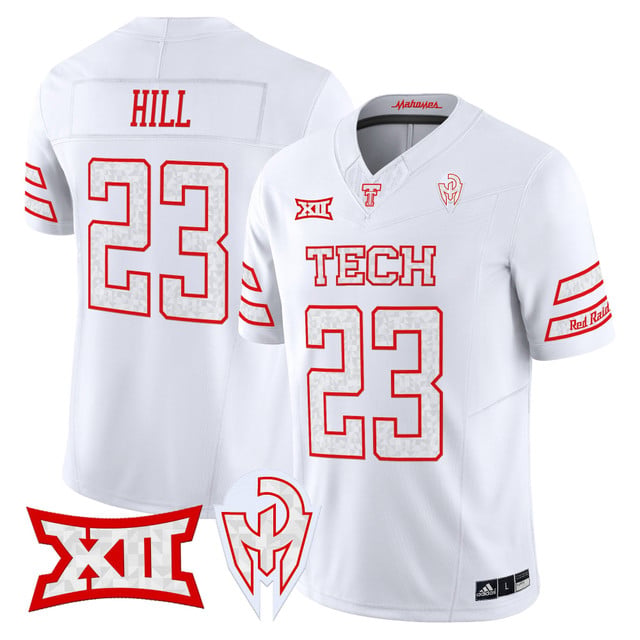 Men's Texas Tech Red Raiders 'Too Cold' Vapor Limited Jersey - Mahomes Collection #23 Adam HIll
