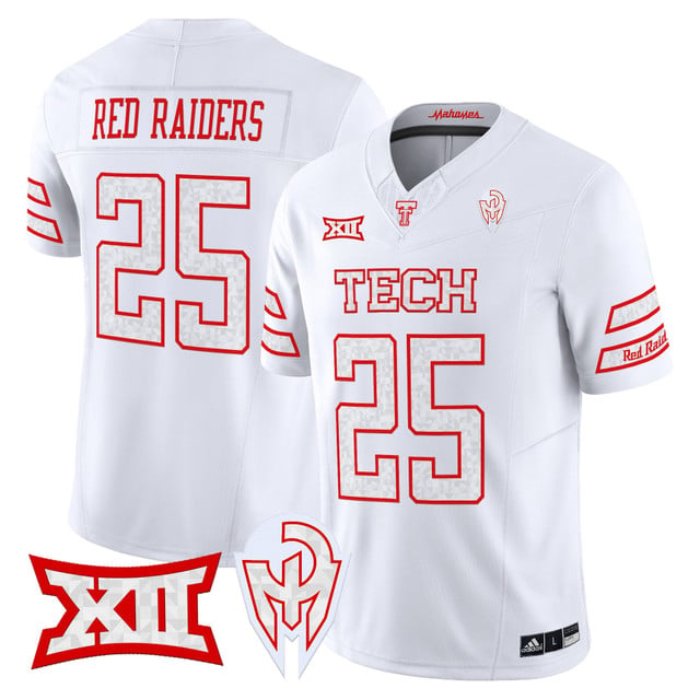 Men's Texas Tech Red Raiders 'Too Cold' Vapor Limited Jersey - Mahomes Collection #25 Red Raiders
