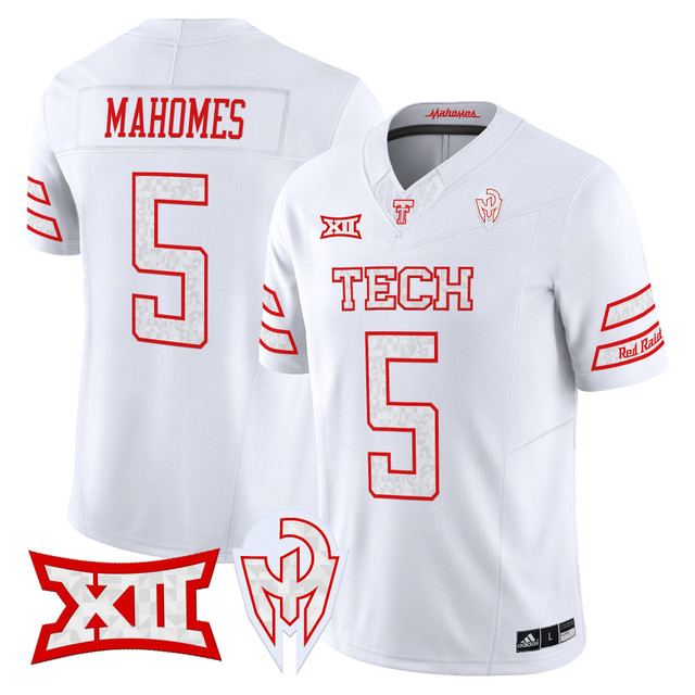 Men's Texas Tech Red Raiders 'Too Cold' Vapor Limited Jersey - Mahomes Collection #5 Patrick Mahomes
