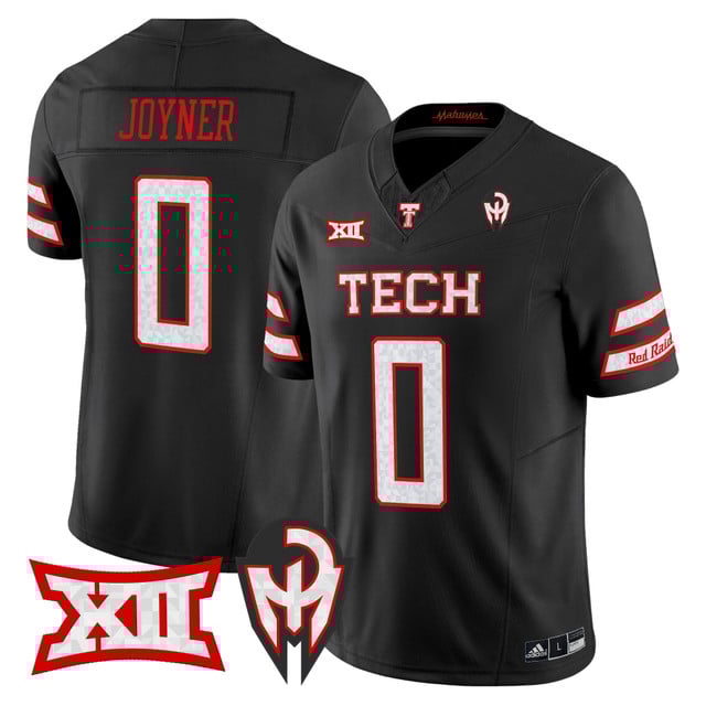 Men's Texas Tech Red Raiders 'Too Cold' Vapor Limited Jersey - Mahomes Collection black #0 Quinten Joyner