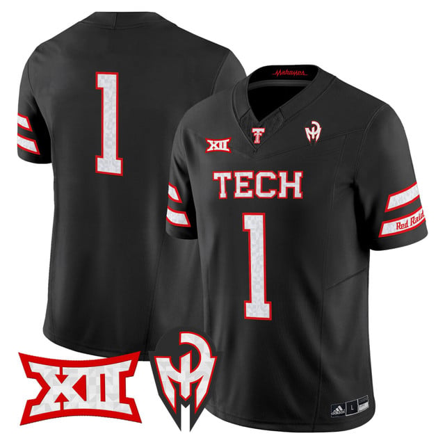 Men's Texas Tech Red Raiders 'Too Cold' Vapor Limited Jersey - Mahomes Collection black #1
