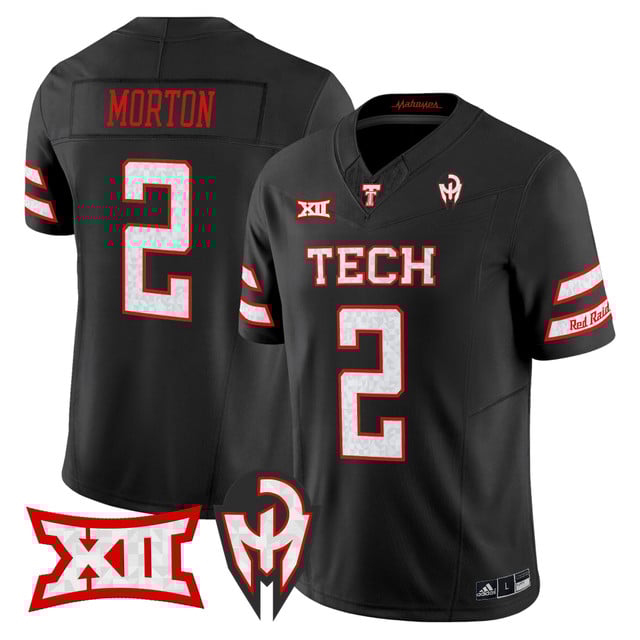 Men's Texas Tech Red Raiders 'Too Cold' Vapor Limited Jersey - Mahomes Collection black #2 Behren Morton