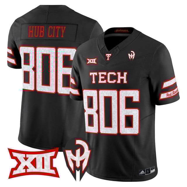 Men's Texas Tech Red Raiders 'Too Cold' Vapor Limited Jersey - Mahomes Collection black #806 Hub City