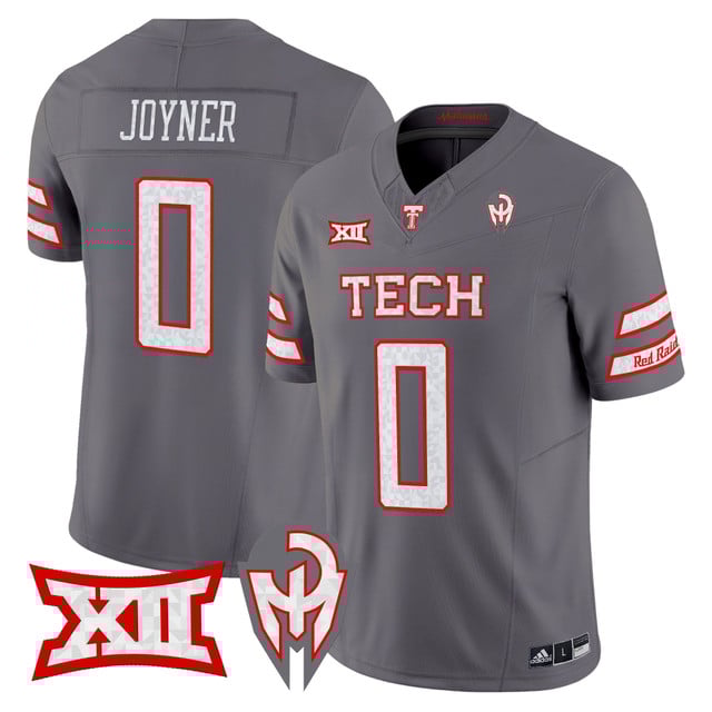 Men's Texas Tech Red Raiders 'Too Cold' Vapor Limited Jersey - Mahomes Collection gray #0 Quinten Joyner