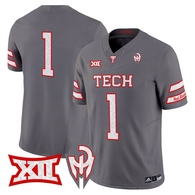 Men's Texas Tech Red Raiders 'Too Cold' Vapor Limited Jersey - Mahomes Collection gray #1