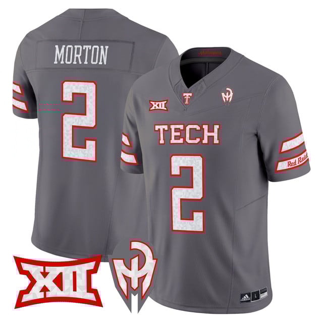 Men's Texas Tech Red Raiders 'Too Cold' Vapor Limited Jersey - Mahomes Collection gray #2 Behren Morton