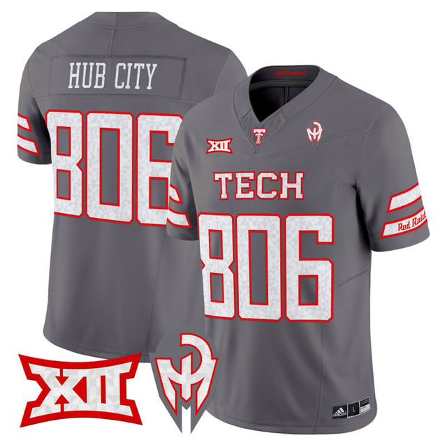 Men's Texas Tech Red Raiders 'Too Cold' Vapor Limited Jersey - Mahomes Collection gray #806 Hub City