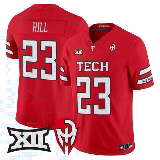 Men's Texas Tech Red Raiders 'Too Cold' Vapor Limited Jersey - Mahomes Collection red #23 Adam HIll