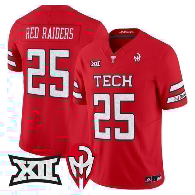 Men's Texas Tech Red Raiders 'Too Cold' Vapor Limited Jersey - Mahomes Collection red #25 Red Raiders