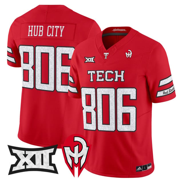 Men's Texas Tech Red Raiders 'Too Cold' Vapor Limited Jersey - Mahomes Collection red #806 Hub City