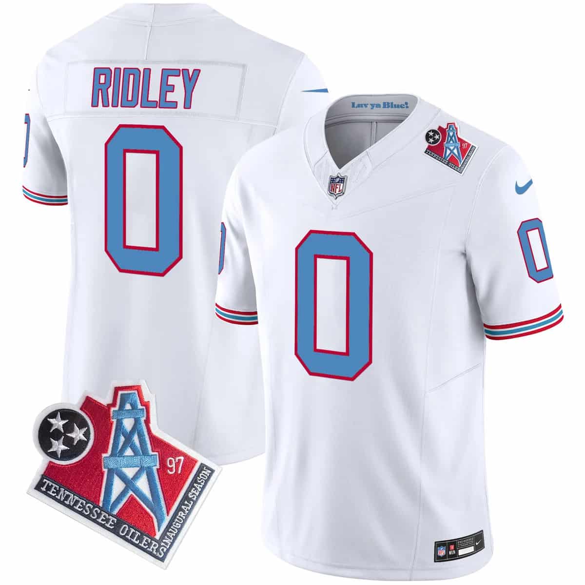 Men's Titans 1997 Throwback Vapor Limited Jersey - All Stitched Calvin Ridley