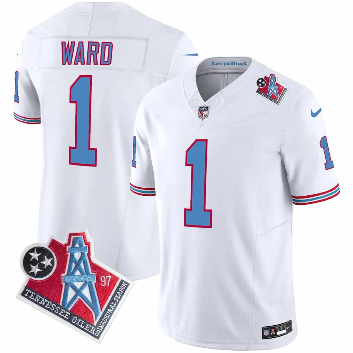Men's Titans 1997 Throwback Vapor Limited Jersey - All Stitched Cam Ward