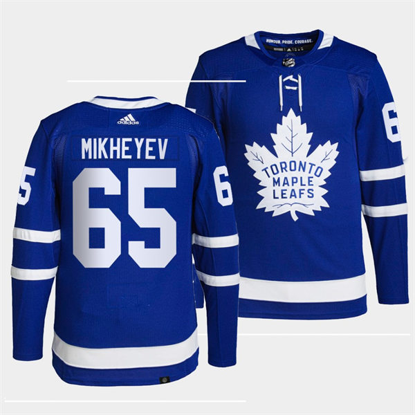 Men's Toronto Maple Leafs #65 Ilya Mikheyev adidas Home Blue Player Jersey Stitched