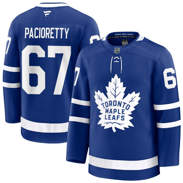 Men's Toronto Maple Leafs #67 Max Pacioretty Fanatics Home Blue Premium Player Jersey 