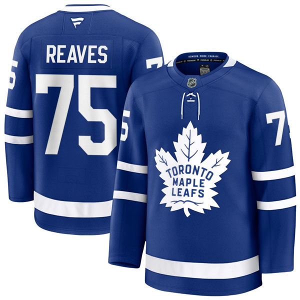 Men's Toronto Maple Leafs #75 Ryan Reaves Fanatics Home Blue Premium Player Jersey 