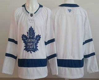 Men's Toronto Maple Leafs Blank White Authentitc Jersey