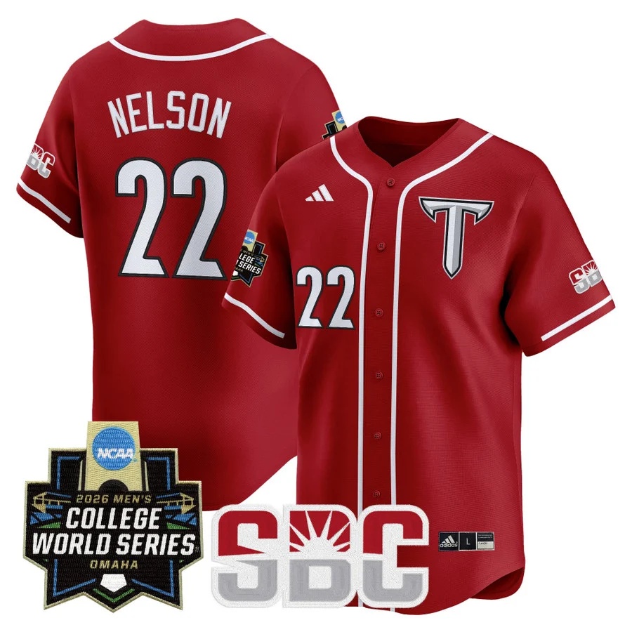Men's Troy Trojans 2026 World Series Vapor Premier Limited Jersey #22 DREW NELSON