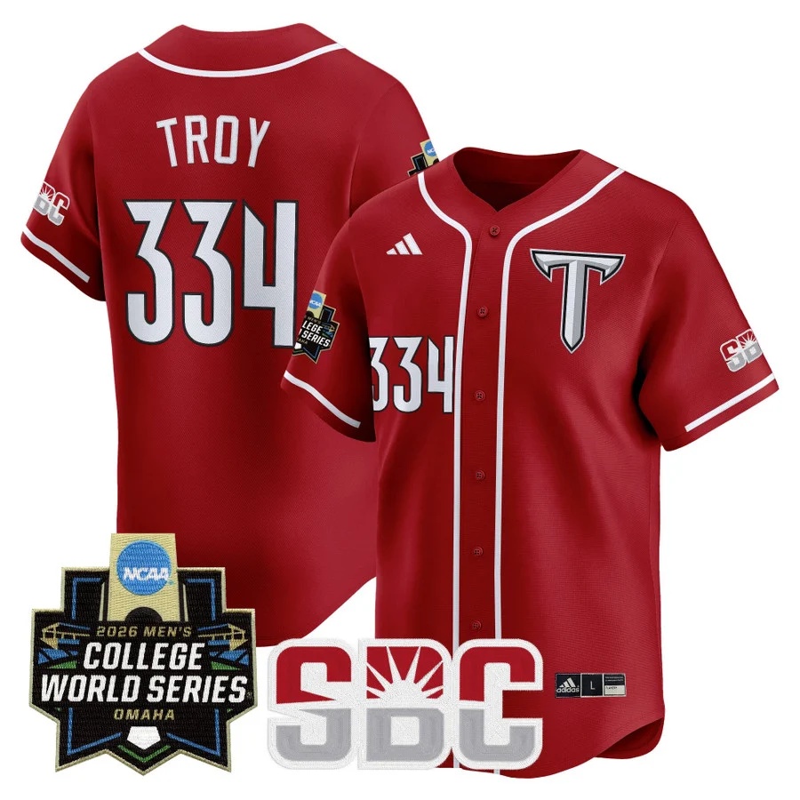 Men's Troy Trojans 2026 World Series Vapor Premier Limited Jersey #334 TROY
