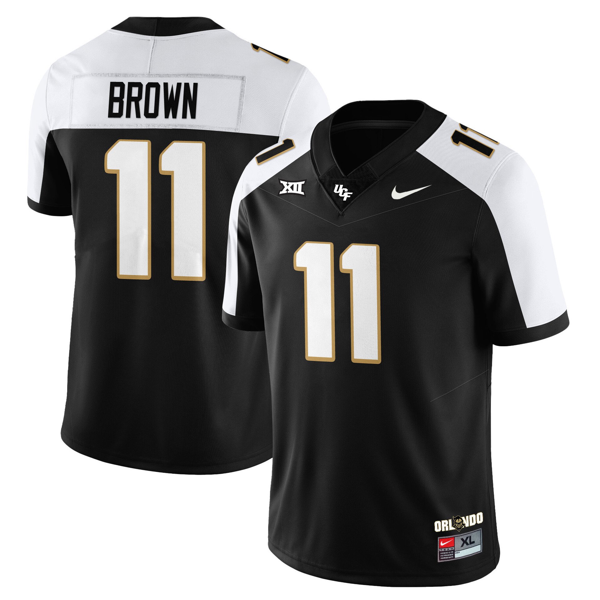 Men's UCF Football 2025 Core Uniforms ALTERNATE#11 JACURRI BROWN