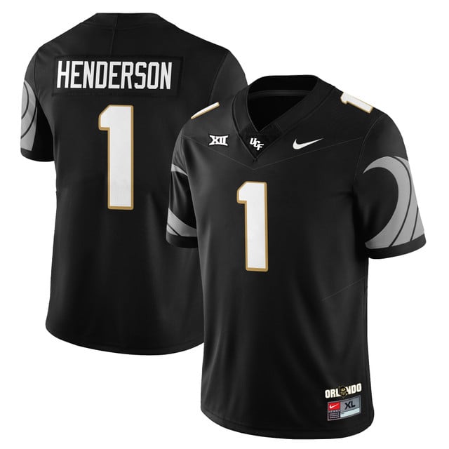 Men's UCF Football 2025 Core Uniforms BLACK#1 JA'CARI HENDERSON