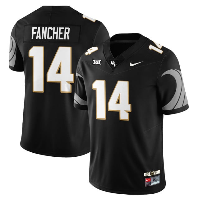 Men's UCF Football 2025 Core Uniforms BLACK#14 CAM FANCHER
