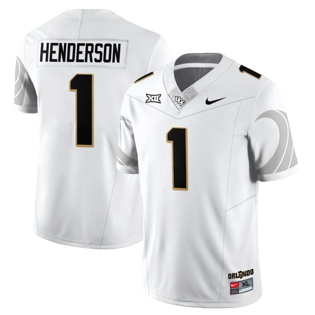 Men's UCF Football 2025 Core Uniforms WHITE#1 JA'CARI HENDERSON