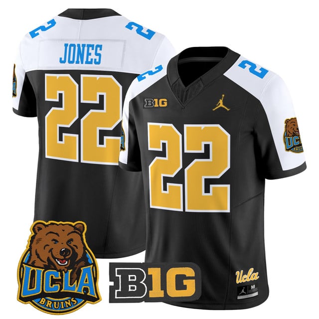 Men's UCLA Bruins 2025 Vapor Limited Jersey black #22 Keegan Jones