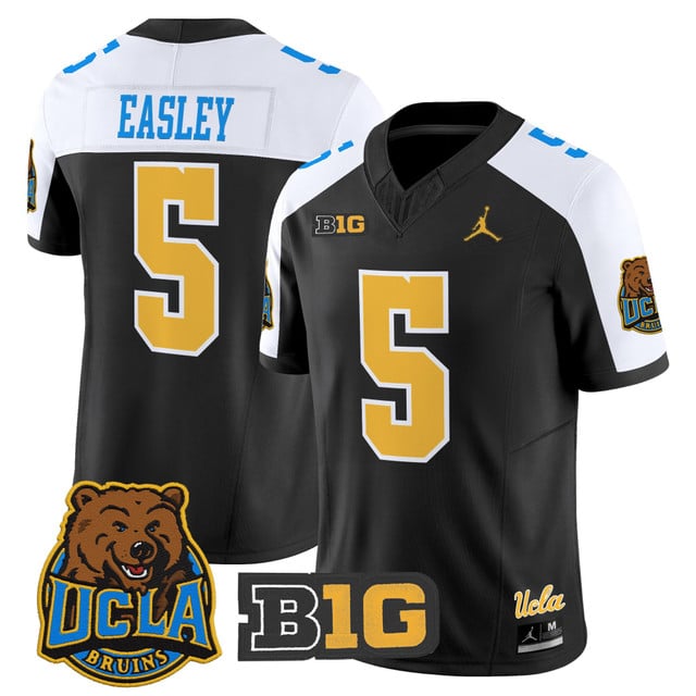 Men's UCLA Bruins 2025 Vapor Limited Jersey black #5 Kenny Easley