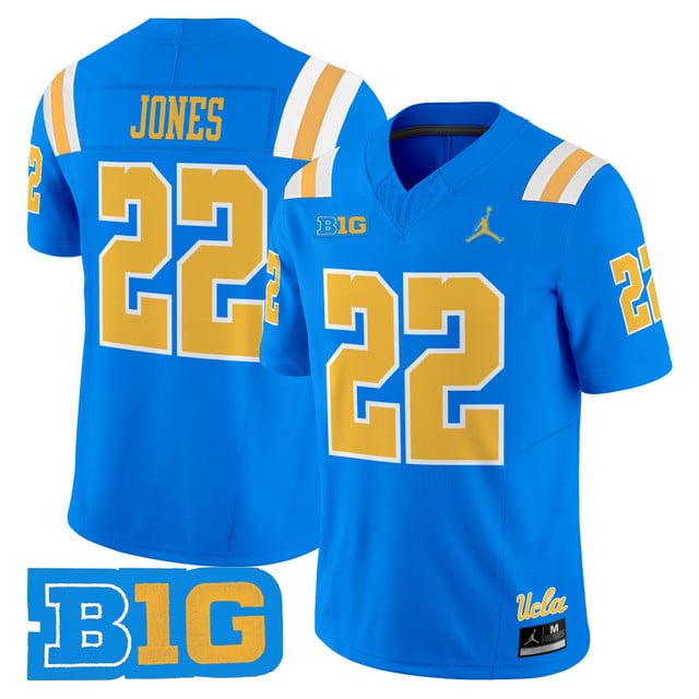 Men's UCLA Bruins 2025 Vapor Limited Jersey blue #22 Keegan Jones