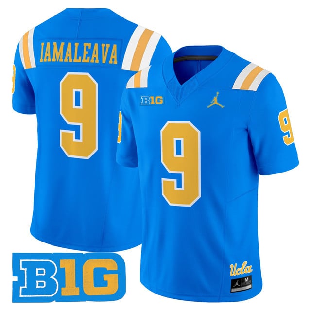 Men's UCLA Bruins 2025 Vapor Limited Jersey blue #9 Nico Iamaleava
