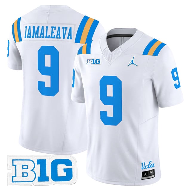 Men's UCLA Bruins 2025 Vapor Limited Jersey white #9 Nico Iamaleava