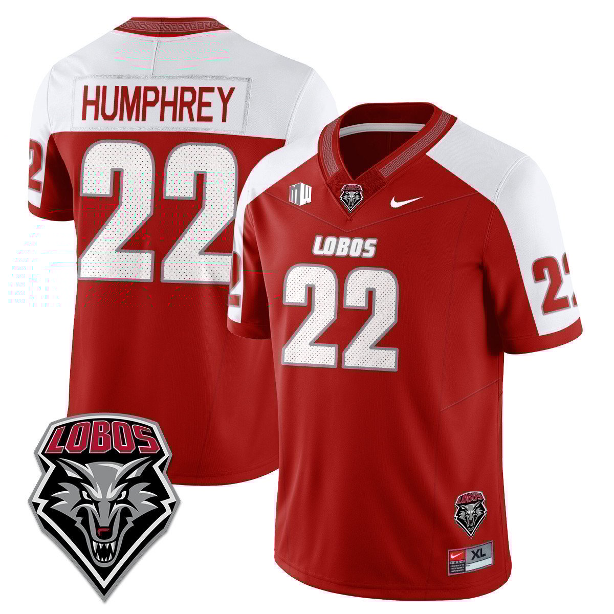Men's UNM Lobo Football 2025 Jersey #22 Scottre Humphrey