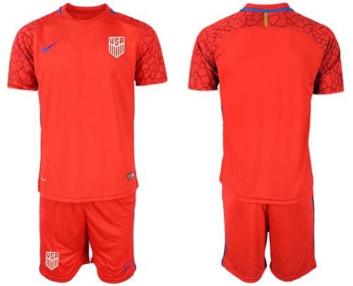Men's USA  Red Goalkeeper  Jersey
