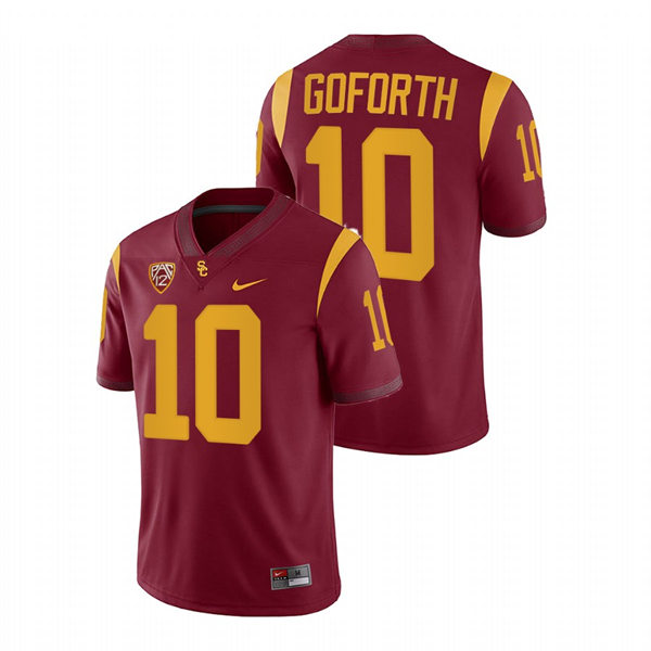 Men's USC Trojans #10 Ralen Goforth Nike Cardinal College Football Vapor Untouchable Limited Jersey 
