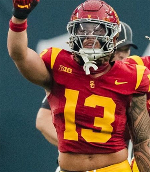 Men's USC Trojans #13 Mason Cobb Nike 2024 BigTen F.U.S.E. Limited Cardinal College Football Game Jersey 