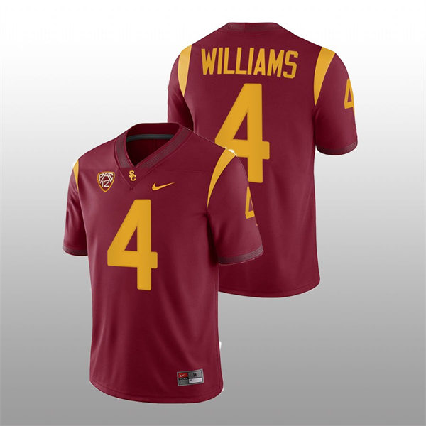 Men's USC Trojans #4 Mario Williams Nike Cardinal College Football Vapor Untouchable Limited Jersey 
