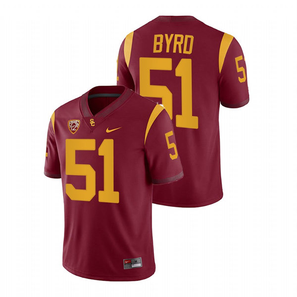 Men's USC Trojans #51 Solomon Byrd Nike Cardinal College Football Vapor Untouchable Limited Jersey 