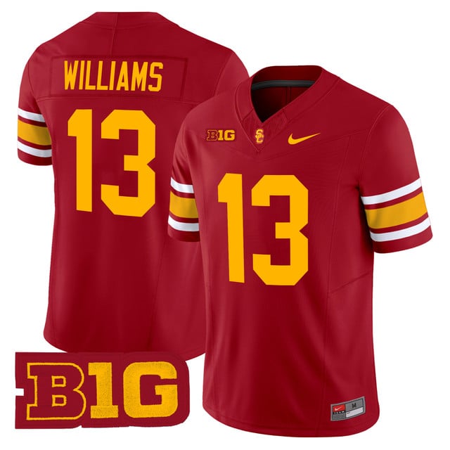 Men's USC Trojans Throwback 2025 Vapor Limited Jersey #13 CALEB WILLIAMS