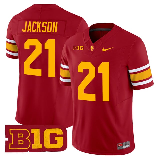 Men's USC Trojans Throwback 2025 Vapor Limited Jersey #21 BRYAN JACKSON