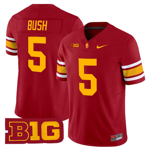 Men's USC Trojans Throwback 2025 Vapor Limited Jersey #5 REGGIE BUSH