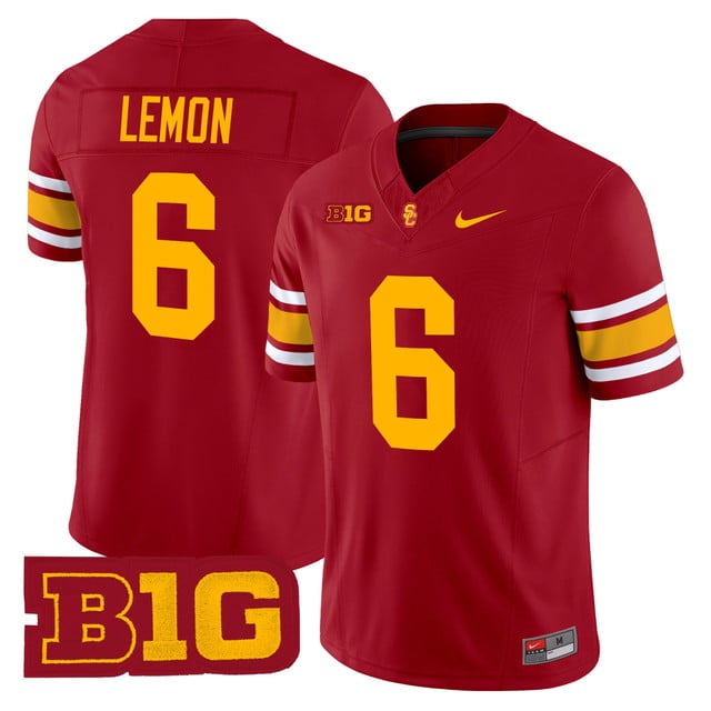 Men's USC Trojans Throwback 2025 Vapor Limited Jersey #6 MAKAI LEMON