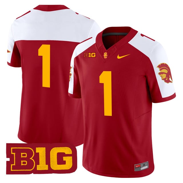 Men's USC Trojans Throwback 2025 Vapor Limited Jersey CARDINAL ALTERNATE#1