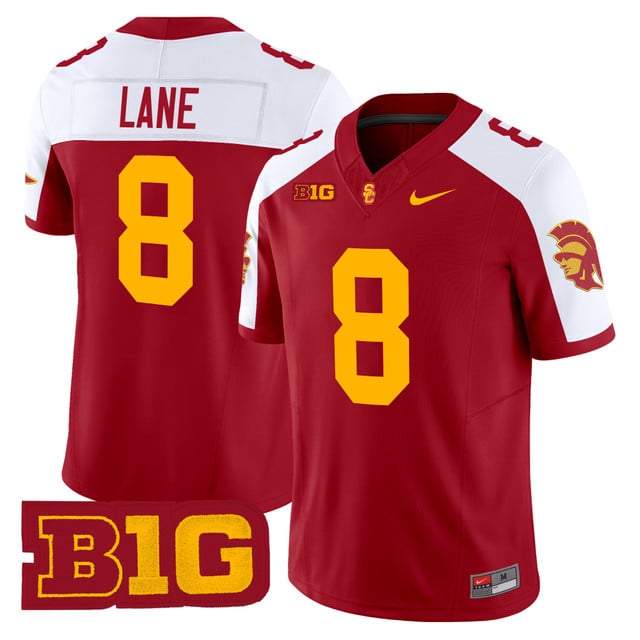 Men's USC Trojans Throwback 2025 Vapor Limited Jersey CARDINAL ALTERNATE#8 JAKOBI LANE