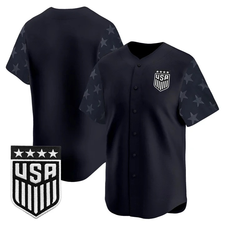 Men's USMNT 2026 World Cup Vapor Baseball Jersey STARS BLANK