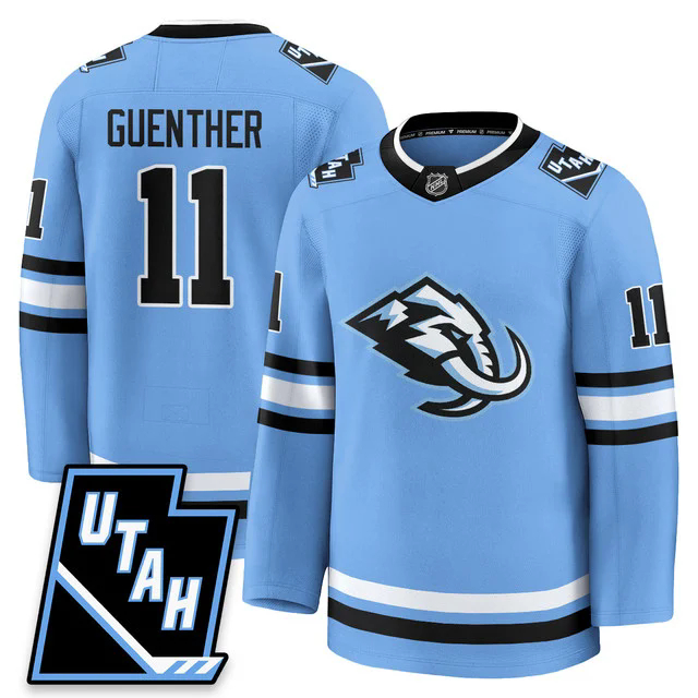 Men's Utah Hockey ‘Mammoth’ 2025 Limited Jersey BLUE #11 DYLAN GUENTHER.webp