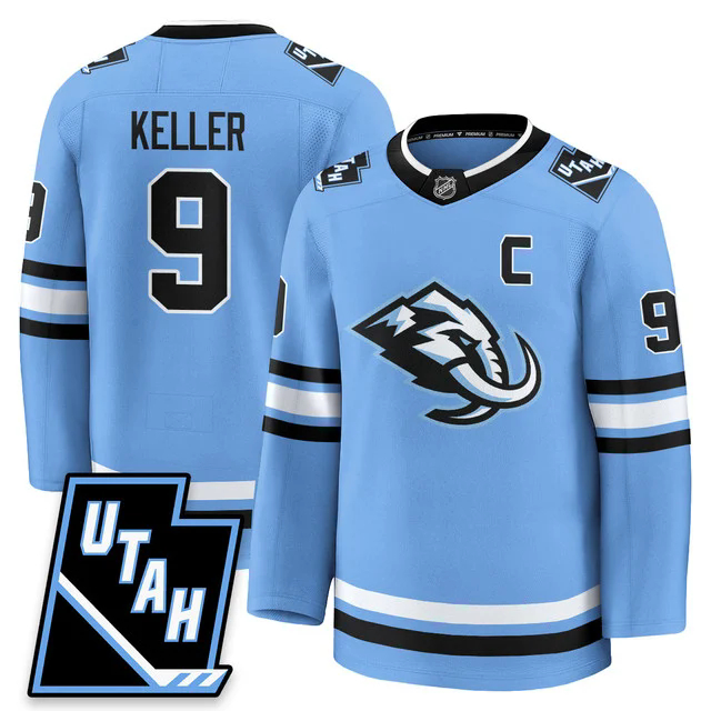 Men's Utah Hockey ‘Mammoth’ 2025 Limited Jersey BLUE #9 CLAYTON KELLER.webp