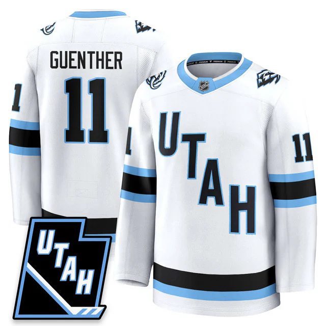 Men's Utah Hockey ‘Mammoth’ 2025 Limited Jersey WHITE #11 DYLAN GUENTHER.webp