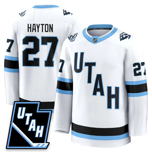 Men's Utah Hockey ‘Mammoth’ 2025 Limited Jersey WHITE #27 BARRETT HAYTON.webp