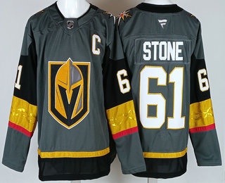 Men's Vegas Golden Knights #61 Mark Stone Gray Authentic Jersey