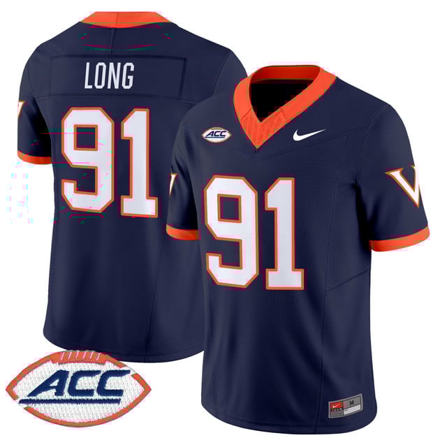 Men's Virginia Cavaliers 1995 Throwbacks Vapor Limited Jersey #91 Chris Long